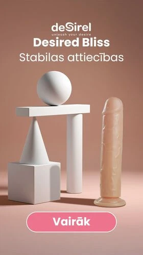 Desirel Desired Bliss - piesūcekņa dildo (dabīgs) | Desirel.lv Sex shop Latvija