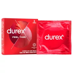 Durex Feel Thin - prezervatīvi ar dabisku sajūtu (3 gab.)