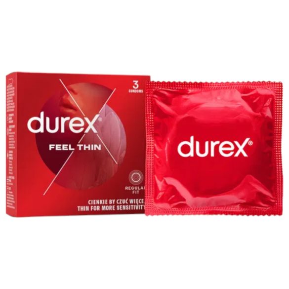 Durex Feel Thin - dzīvas sajūtas prezervatīvi (3 gab.)