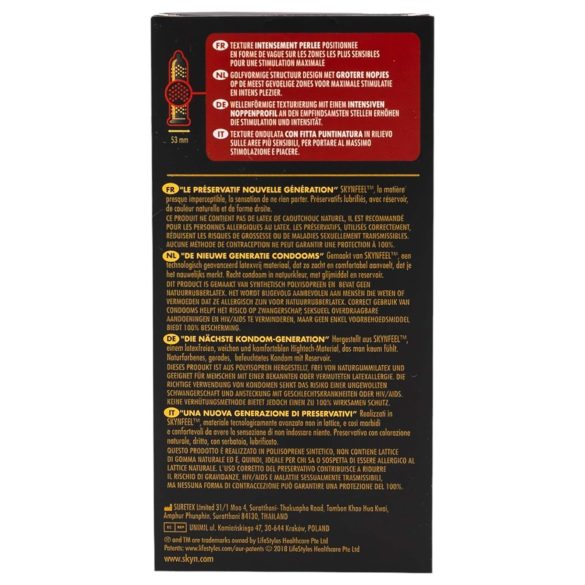 Manix SKYN Intense - bezlateksa teksturēti prezervatīvi 10 gab