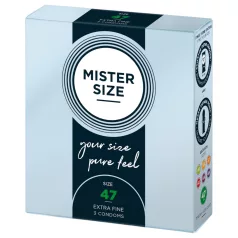 Mister Size prezervatīvi plāni 47mm 3 gab