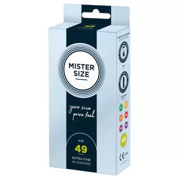 Mister Size prezervatīvi plāni 49mm 10 gab