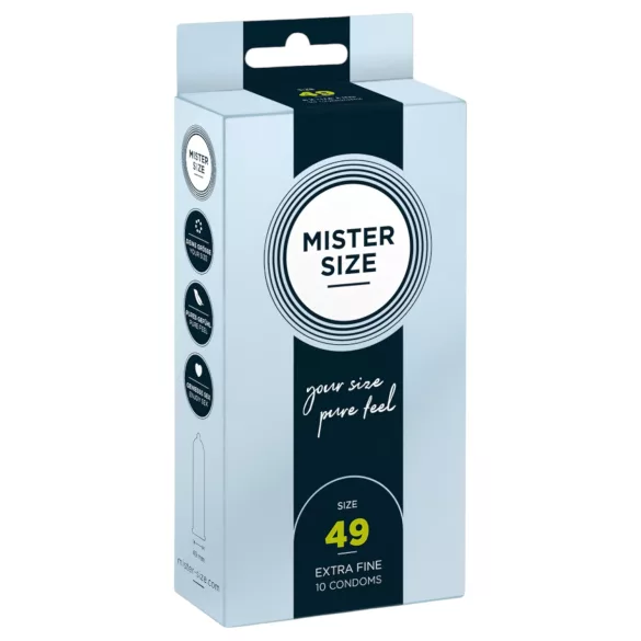 Mister Size prezervatīvi plāni 49mm 10 gab