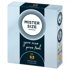 Mister Size prezervatīvs plāns 53mm 3 gab