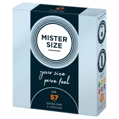 Mister Size prezervatīvi plāni 57mm 3 gab