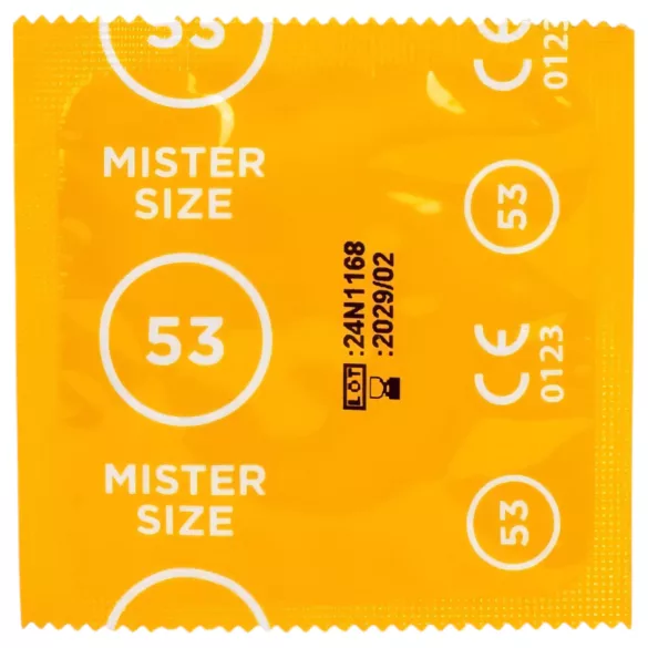 Mister Size prezervatīvu testa komplekts ar dzimumlocekļa mērītāju 3 gab