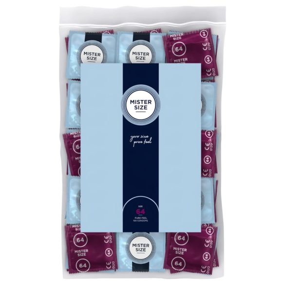 Mister Size plāns prezervatīvs - 64mm (100gb)