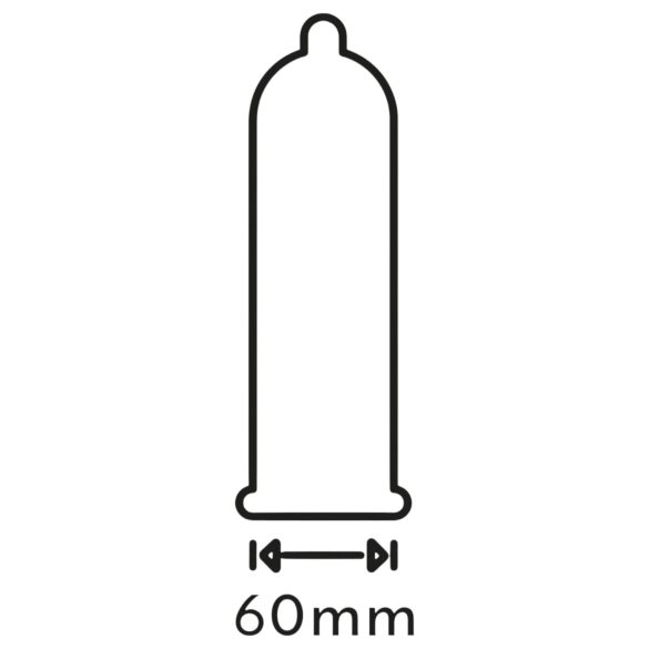 Secura Baklažāns - liels prezervatīvs - 60mm - 48 gab