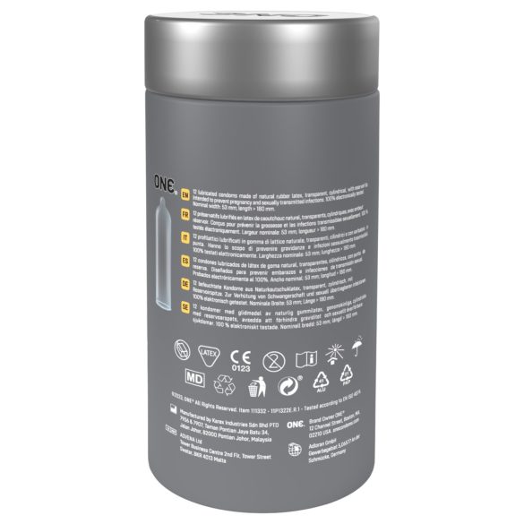 ONE prezervatīvi īpaši plāni latekss 12 gab.