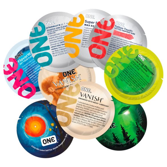 ONE Mixed Pleasures - prezervatīvu komplekts 12 gab