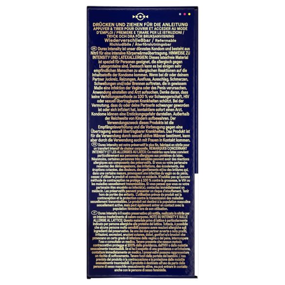 Durex Intensity - prezervatīvi plāni bez lateksa 20 gab