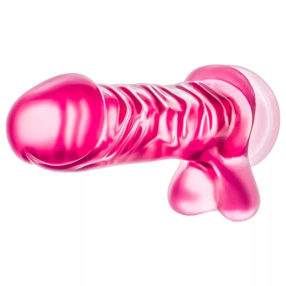 B Yours Basic 8 - dildo ar sēkliniekiem 23cm rozā