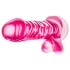 B Yours Basic 8 - dildo ar sēkliniekiem 23cm rozā