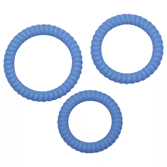 You2Toys - erekcijas gredzenu komplekts 3 gabali zils