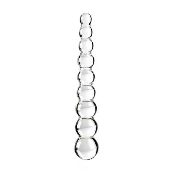 Icicles No. 2 - stikla dildo ar lodītēm caurspīdīgs