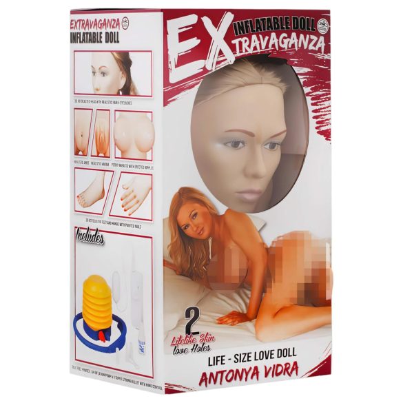 Antonya Vidra - gumijas lelle ar puspaceltu kāju