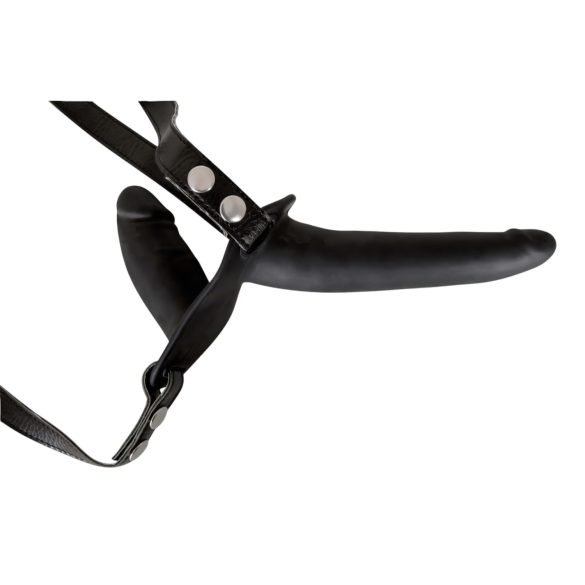 You2Toys - Pieguļošs, silikona dildo duets (melns)