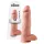 King Cock dildo ar sēkliniekiem 30 cm naturāls