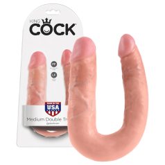 King Cock dubults dildo (vidējs) - dabīgs