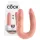 King Cock dubultais dildo vidējs izmērs naturāls