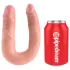 King Cock dubultais dildo vidējs izmērs naturāls