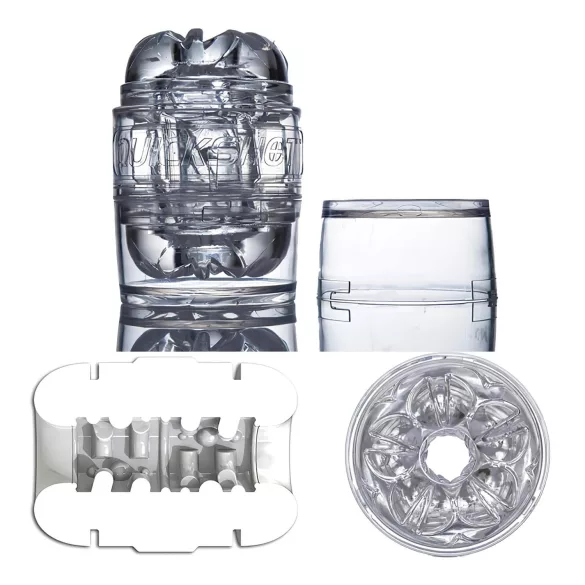 Fleshlight Quickshot Vantage - ceļojumu masturbators caurspīdīgs