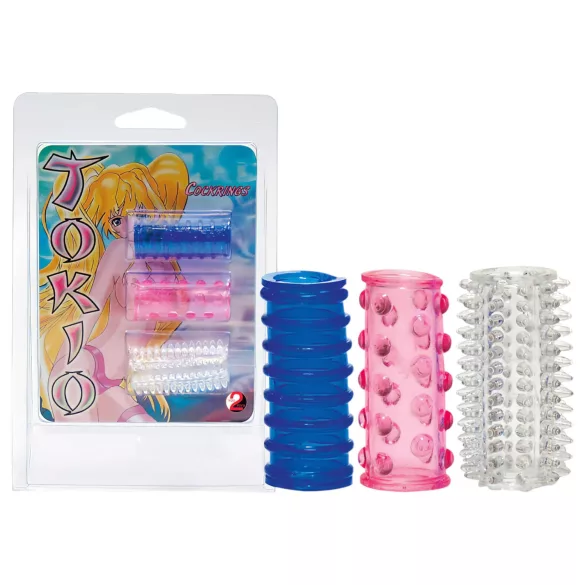 You2Toys - japāņu dzimumlocekļa uzmavu komplekts 3 gab