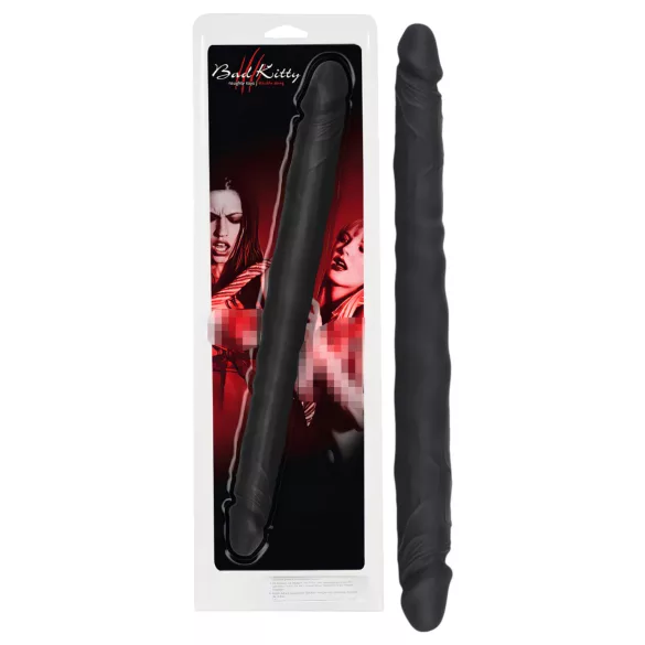 Bad Kitty - silikona dubultais dildo melns