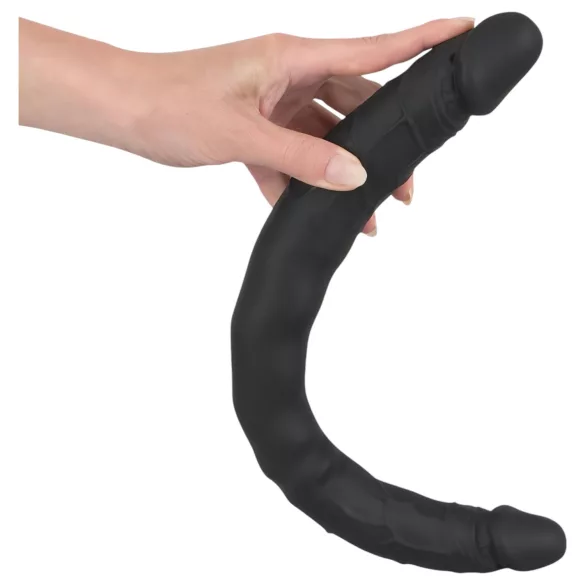 Bad Kitty - silikona dubultais dildo melns