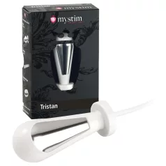 mystim Tristan - elektro stimulējošs anālais dildo balts