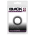 Black Velvets - dzimumlocekļa gredzens bieza silikona 2,6 cm melns