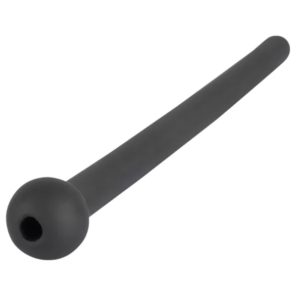 Dilator Piss Play - urīnkanāla dilatators ar dobumu, silikona, melns
