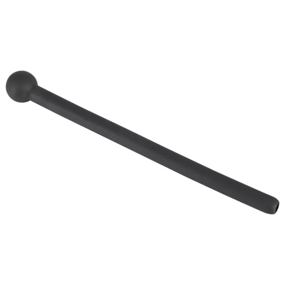 Dilator Piss Play - urīnkanāla dilatators ar dobumu, silikona, melns