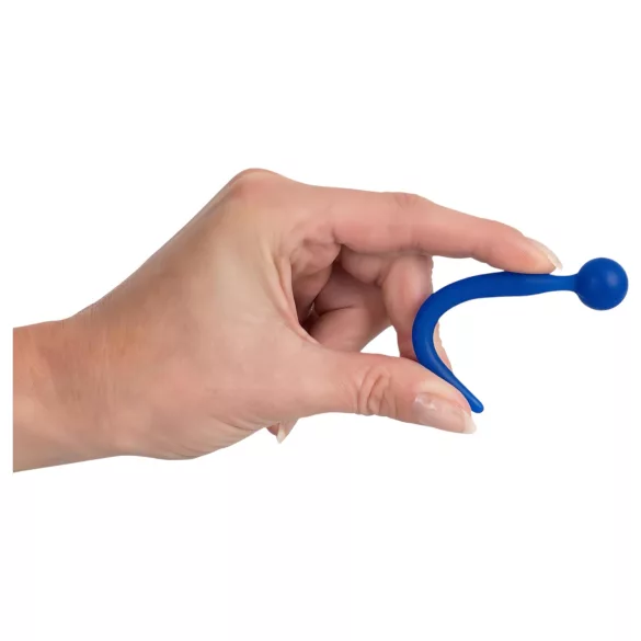 Dilator Sperm Stopper - urīnkanāla dilatators ar lodīti silikona zils