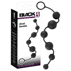 Black Velvets - 6 lodīšu anālais dildo (melns)