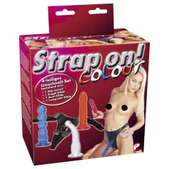 You2Toys - piestiprināms dildo komplekts krāsains