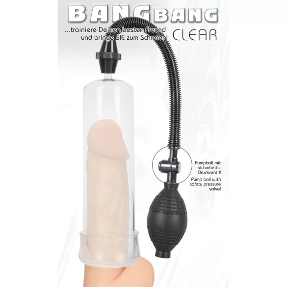 You2Toys - Bang Bang dzimumlocekļa pumpis (caurspīdīgs)