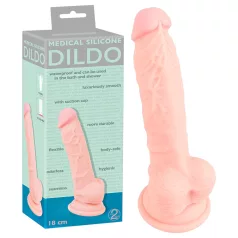   You2Toys - Medical - medicīniskais silikona dildo - naturāls (18 cm)