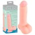 Medicīniskais - taisns medicīniska silikona dildo (20cm) - dabīgs