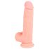 Medicīniskais - taisns medicīniska silikona dildo (20cm) - dabīgs