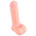 Medicīniskais - taisns medicīniska silikona dildo (20cm) - dabīgs