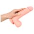 Medicīniskais - taisns medicīniska silikona dildo (20cm) - dabīgs