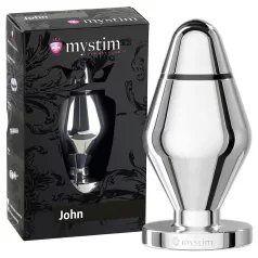 mystim anālais elektro plug lielais sudrabs