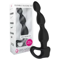 mystim elektro anālais dildo ar lodītēm melns