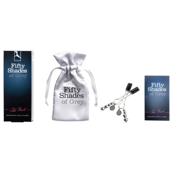 Fifty Shades of Grey - krūšu galu klipsi pelēka
