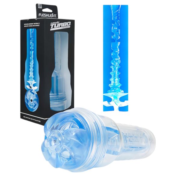 Fleshlight Turbo Thrust - vīriešu masturbators ar sūkšanas efektu zils