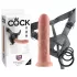 King Cock strap-on dildo 8" naturāls