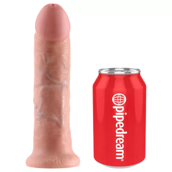 King Cock strap-on dildo 8" naturāls