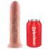 King Cock strap-on dildo 8" naturāls