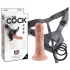 King Cock strap-on dildo 6 collas dabīgs